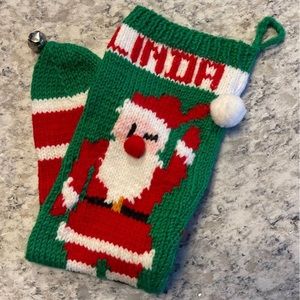 Hand Knit Christmas Stocking